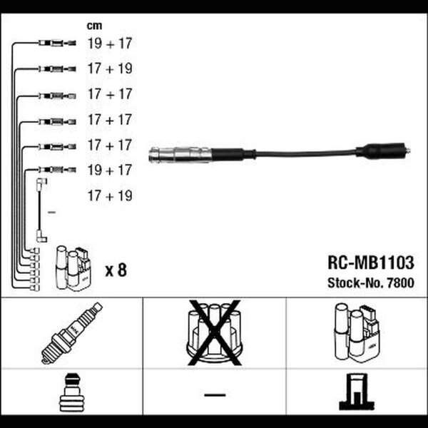 NGK 7800 Zündleitungssatz