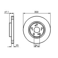 BOSCH 0 986 479 227 Bremsscheibe