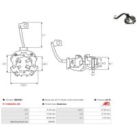 AS-PL SBH5001 Halter, Kohlebürsten