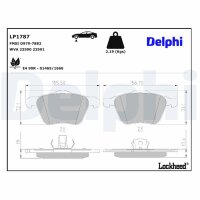 DELPHI LP1787 Bremsbelagsatz, Scheibenbremse
