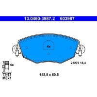 ATE 13.0460-3987.2 Bremsbelagsatz, Scheibenbremse