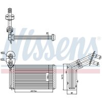 NISSENS 73973 Wärmetauscher, Innenraumheizung