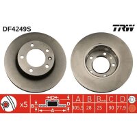 TRW DF4249S Bremsscheibe