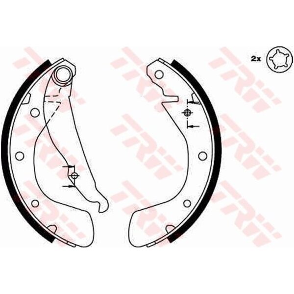 TRW GS8542 Bremsbackensatz