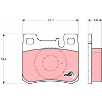 TRW GDB1130 Bremsbelagsatz, Scheibenbremse