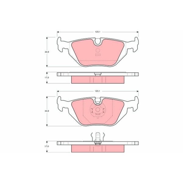 TRW GDB1189 Bremsbelagsatz, Scheibenbremse