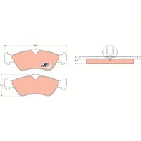 TRW GDB1263 Bremsbelagsatz, Scheibenbremse