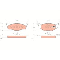 TRW GDB1274 Bremsbelagsatz, Scheibenbremse