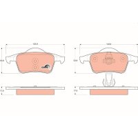 TRW GDB1389 Bremsbelagsatz, Scheibenbremse