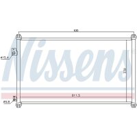 NISSENS 94733 Kondensator, Klimaanlage