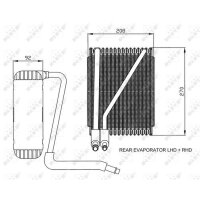NRF 36044 Verdampfer, Klimaanlage