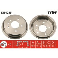 TRW DB4235 Bremstrommel