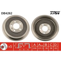 TRW DB4262 Bremstrommel