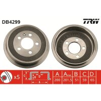 TRW DB4299 Bremstrommel