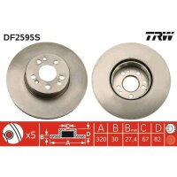 TRW DF2595S Bremsscheibe