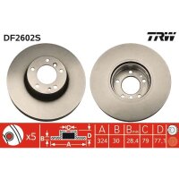 TRW DF2602S Bremsscheibe