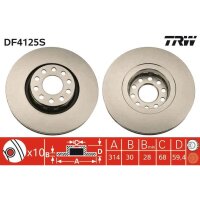 TRW DF4125S Bremsscheibe