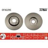 TRW DF4229S Bremsscheibe