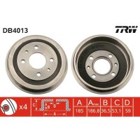 TRW DB4013 Bremstrommel