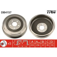 TRW DB4157 Bremstrommel