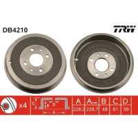 TRW DB4210 Bremstrommel