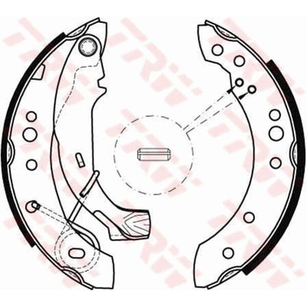 TRW GS8467 Bremsbackensatz