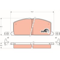TRW GDB323 Bremsbelagsatz, Scheibenbremse