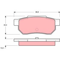 TRW GDB775 Bremsbelagsatz, Scheibenbremse