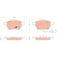 TRW GDB1440 Bremsbelagsatz, Scheibenbremse