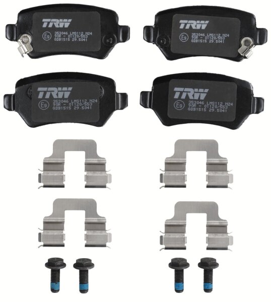 TRW GDB1515 Bremsbelagsatz, Scheibenbremse