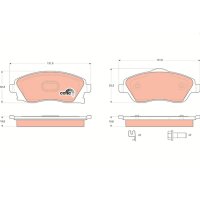 TRW GDB1570 Bremsbelagsatz, Scheibenbremse