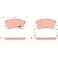 TRW GDB3217 Bremsbelagsatz, Scheibenbremse