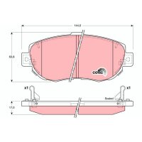 TRW GDB3235 Bremsbelagsatz, Scheibenbremse