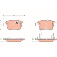 TRW GDB3337 Bremsbelagsatz, Scheibenbremse