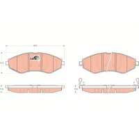 TRW GDB3347 Bremsbelagsatz, Scheibenbremse