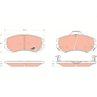 TRW GDB3352 Bremsbelagsatz, Scheibenbremse