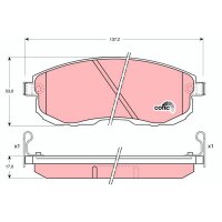 TRW GDB1003 Bremsbelagsatz, Scheibenbremse