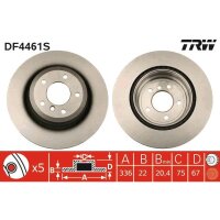 TRW DF4461S Bremsscheibe