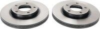 Bremsscheibe TRW DF4384 Vorderachse 278mm belüftet 5-Loch