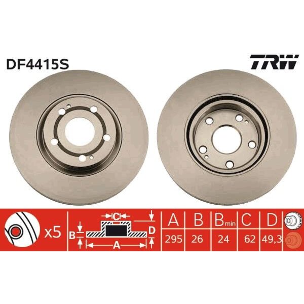 TRW DF4415S Bremsscheibe