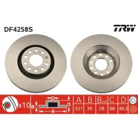 TRW DF4258S Bremsscheibe