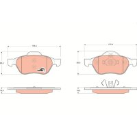 TRW GDB1687 Bremsbelagsatz, Scheibenbremse