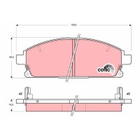 TRW GDB3312 Bremsbelagsatz, Scheibenbremse