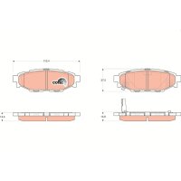 TRW GDB3373 Bremsbelagsatz, Scheibenbremse