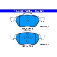 ATE 13.0460-7221.2 Bremsbelagsatz, Scheibenbremse