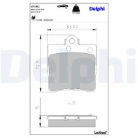 DELPHI LP1403 Bremsbelagsatz, Scheibenbremse