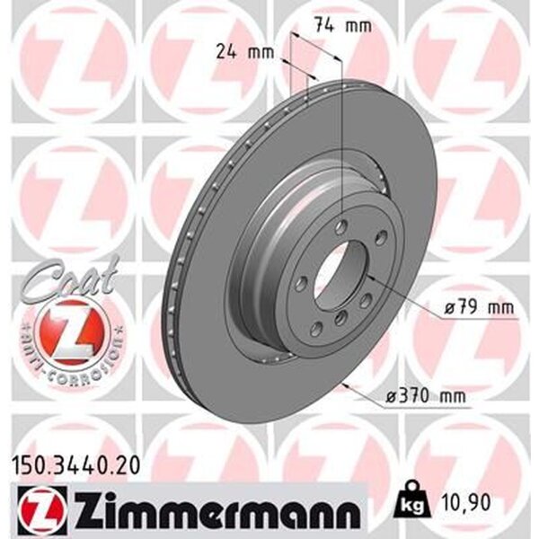 ZIMMERMANN 150.3440.20 Bremsscheibe