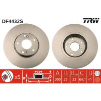 TRW DF4432S Bremsscheibe