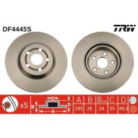 TRW DF4445S Bremsscheibe