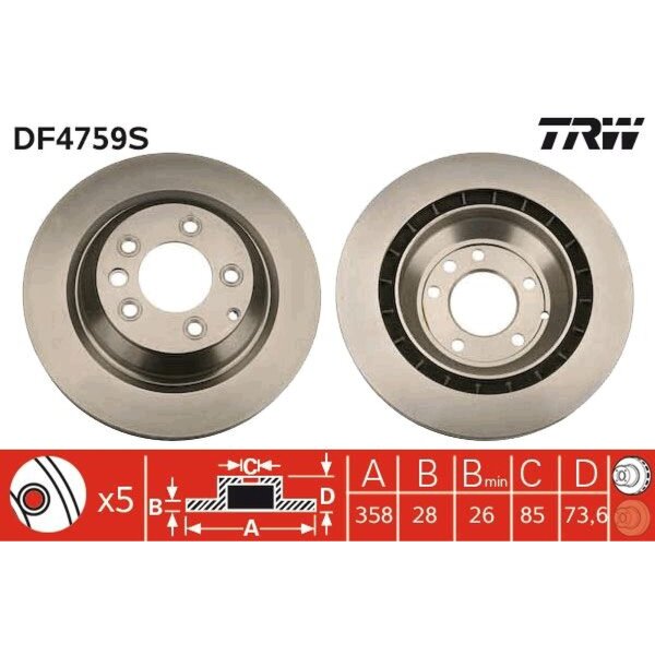 TRW DF4759S Bremsscheibe